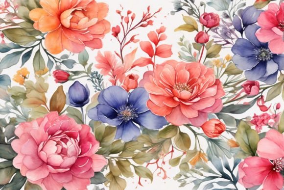 Download Watercolor Flower Background - Watercolor flower background Collection