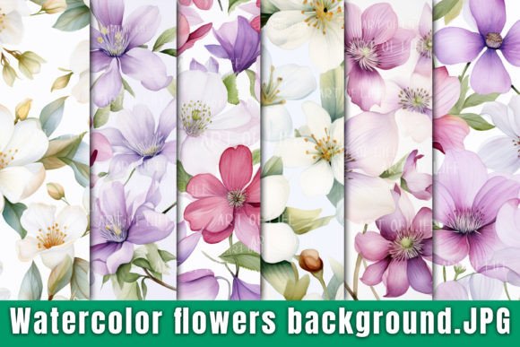 Download Watercolor Flower Background. - Watercolor flower background Collection