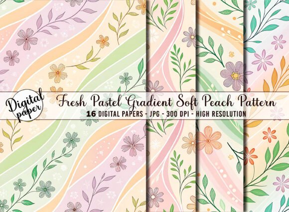 Download Fresh Pastel Gradient Soft Peach Pattern - Soft Collection